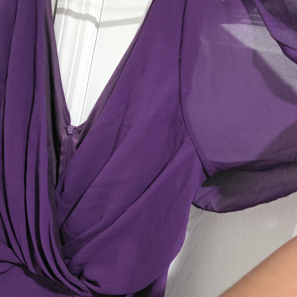 Elegant Deep Purple Maxi Dress - Picture 4 of 6